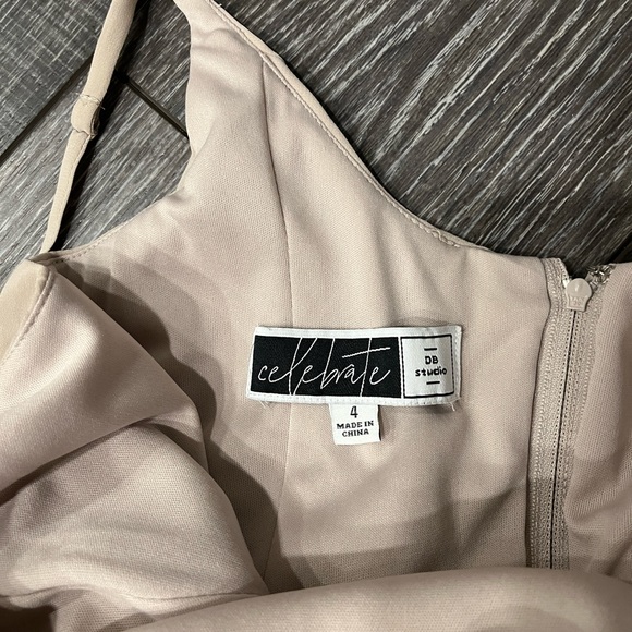 David’s Bridal cowl neck bridesmaid dress with slit - Picture 4 of 5